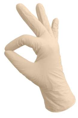Перчатки нитриловые белые неопудренные, р. XS (100 шт)